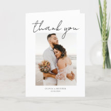 Casamento de Foto Minimalista Elegante - Obrigado