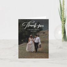 Casamento de Foto Moderna com Letra Minima