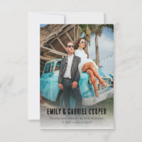 Casamento de Foto Simples Kitschy Honeymoon