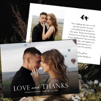 Casamento de Fotos Branco e Preto Elegante | Aves