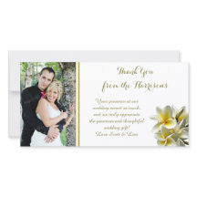 Casamento de Fotos da Plumeria Amarela Obrigado