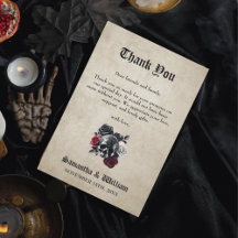 Casamento de Halloween Elegante Russo do Crânio Fl