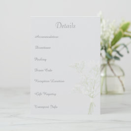 Cartão De Agradecimento Casamento de Marfim Suave, layout minimalista, det