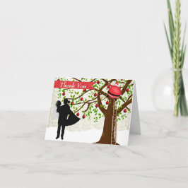 Cartão De Agradecimento Casamento de Natal Obrigado