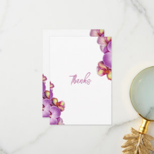Cartão De Agradecimento Casamento de Orquídeas