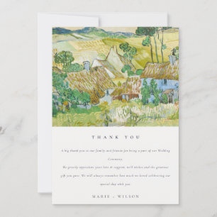 Cartão De Agradecimento Casamento de Paisagem de Montanha Rustic Pastel Fi
