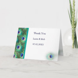 Cartão De Agradecimento Casamento de paz Obrigado
