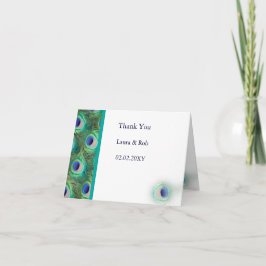 Cartão De Agradecimento Casamento de paz Obrigado