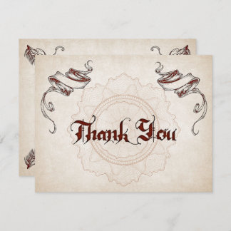 Cartão De Agradecimento Casamento de Pirate Treasure