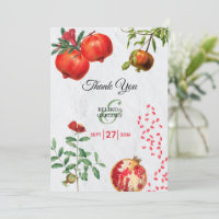 Casamento de romã-vermelha do Mediterrâneo