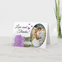 Casamento de Rosa Lilac Purple Elegante e Obrigado