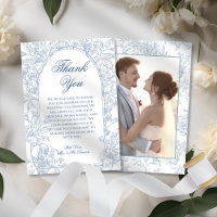 Casamento de Toile Azul Floral Azul Elegante Vinta