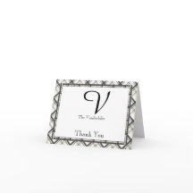 Casamento de Xadrez Negra e Branca Obrigado