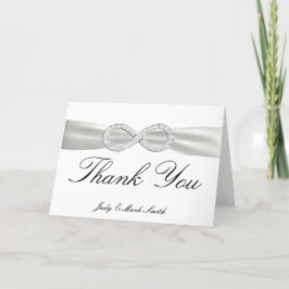 Cartão de Agradecimento Casamento Diamante Infinit