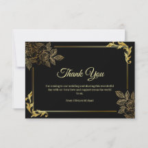 Casamento Elegante Preto e Dourado