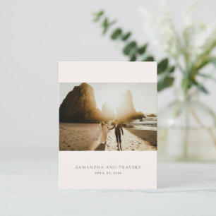 Cartão De Agradecimento Casamento Elegante Tradicional das Cinzas de Saman