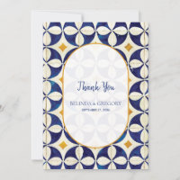 Casamento em Azul e Amarelo Vintage com Padrão Por