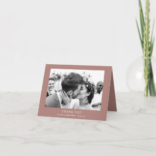 Cartão De Agradecimento Casamento em Vinhedo de Rosewood Suave Foto de O