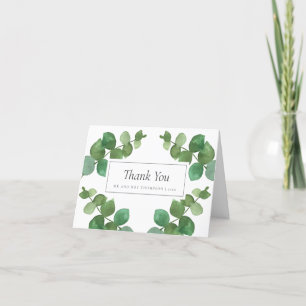 Cartão De Agradecimento Casamento Eucalipto Woodland Obrigado