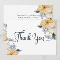 Casamento Floral Amarelo e Branco Azul