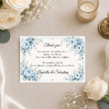 Casamento Floral Azul Elegante