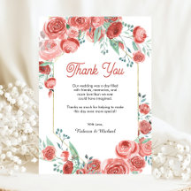 Casamento Floral de Rosas Rosa Coral Moderno