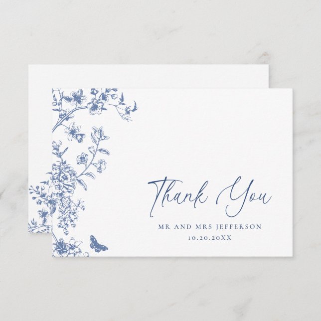 Cartão De Agradecimento Casamento Floral do Jardim dos Rosas Vermelhos Ele (Frente/Verso)