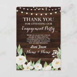 Cartão de Agradecimento Casamento Flores de Madeir