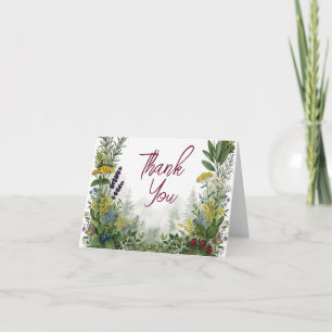 Cartão De Agradecimento Casamento Floresta Rústica de Madeira Montanha