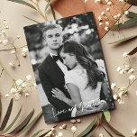 Cartão De Agradecimento Casamento Fotográfico de Gratidão de Amor<br><div class="desc">Foto de casamento biunívoca, obrigado cartas por agradecer a família e amigos por fazerem parte do dia do seu casamento. Personalizado com duas das suas fotos de casamento favoritas e a sua mensagem. Se você quiser que a parte traseira da placa seja de uma cor diferente ou se tiver outras...</div>