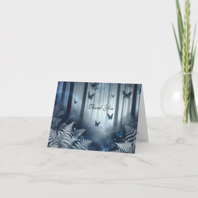 Cartão De Agradecimento Casamento Mágico da Lua e da Meia-Noite (Frente)