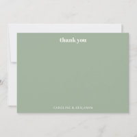 Casamento Moderno Bold Sage Green Chic Personaliza