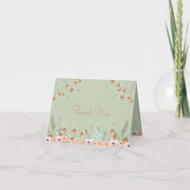Cartão De Agradecimento Casamento Moderno com Script de Sabugueiro em Aqua (Frente)