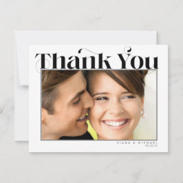 Cartão De Agradecimento Casamento Moderno Decorativo, ID887