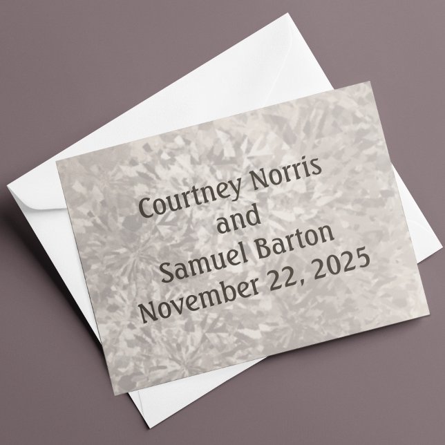 Cartão De Agradecimento Casamento Neutral "Pintado por Esponja" na década  (Criador carregado)