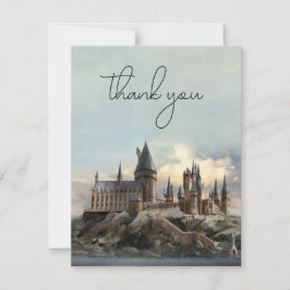 Cartão De Agradecimento Casamento no Castelo de Hogwarts Harry Potter Agra