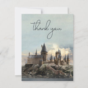 Cartão De Agradecimento Casamento no Castelo de Hogwarts Harry Potter Agra