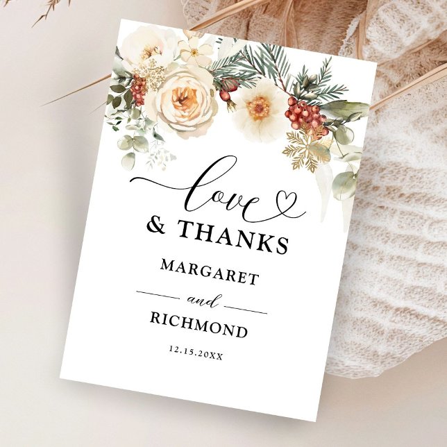 Cartão De Agradecimento Casamento no inverno De Frota De Natal Obrigado Ca (Criador carregado)