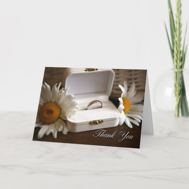 Cartão De Agradecimento Casamento Obrigado (Frente)