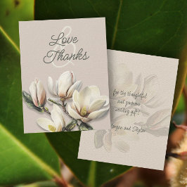 Cartão De Agradecimento Casamento Obrigado Mensagem Southern Magnolia Card