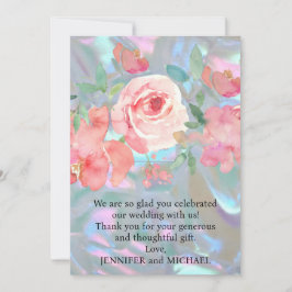 Cartão De Agradecimento Casamento Obrigado Nota