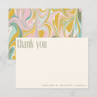 Casamento Personalizado Abstrato Marble Pastel Ver