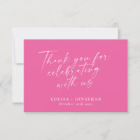 Casamento Personalizado Elegante Rosa Quente Tendê