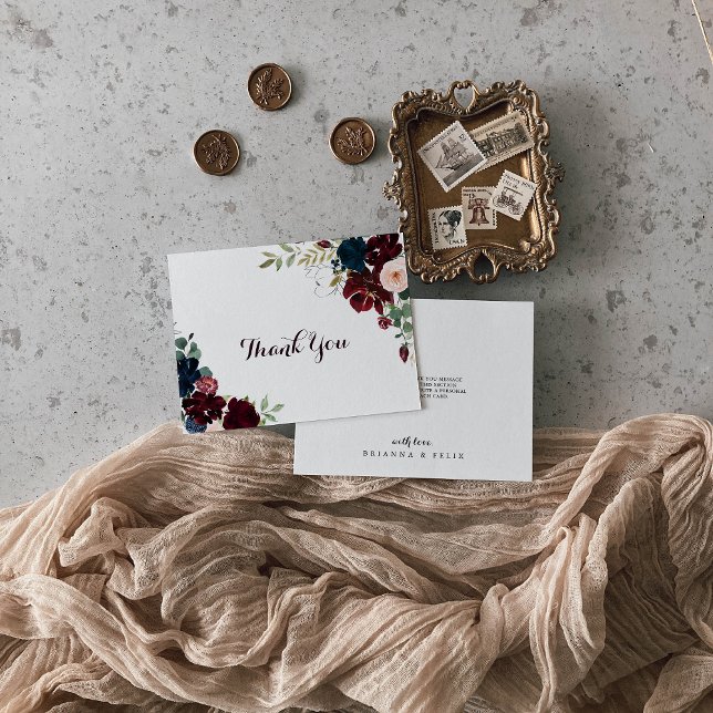 Cartão De Agradecimento Casamento plano de queda de água ilustrado (Criador carregado)