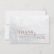 Casamento por Aquarela de Cinzas Simples Moderna