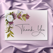 Casamento Romântico Branco e Floral Moderno Roxo