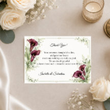 Casamento Romântico de Lírio de Calla Ameixa Elega