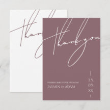 Casamento Roxo Mauve Minimalista Tipografia Script