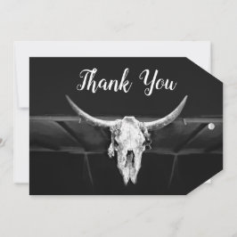 Cartão De Agradecimento Casamento Russo De Cabelo Negro E Branco