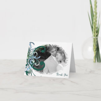 Cartão De Agradecimento Casamento Salve Sua Data Sua Foto